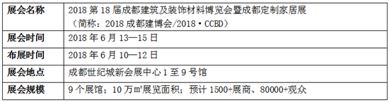 2018成都定制家居展参展邀请函 